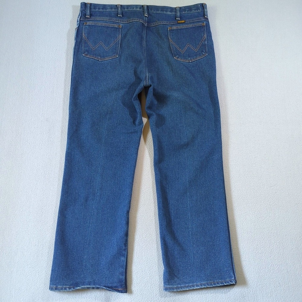 Wrangler Jeans Mens 42x30 (40x30) Blue Vintage Made in USA Regular Fit Denim - Picture 6 of 8